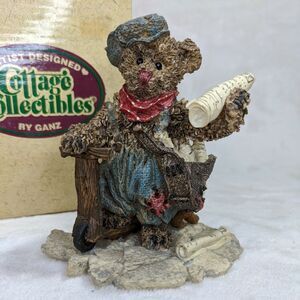 EXTRA EXTRA - Cottage Collectibles by Ganz Bear Figurine 1995 Vintage w/ Box